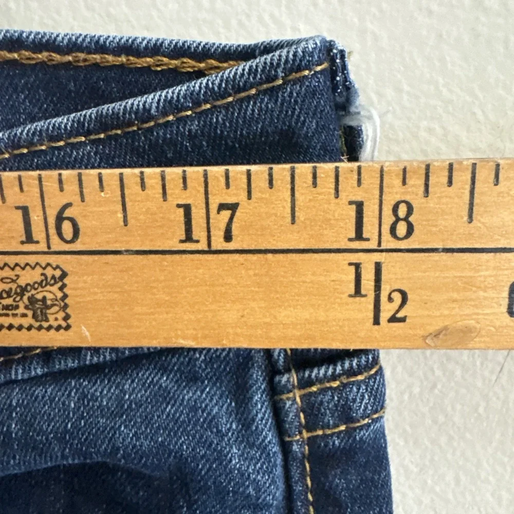 Levis 505 Regular Fit Dark Wash Indigo Straight Leg Jeans Mens 36x30 Stretch